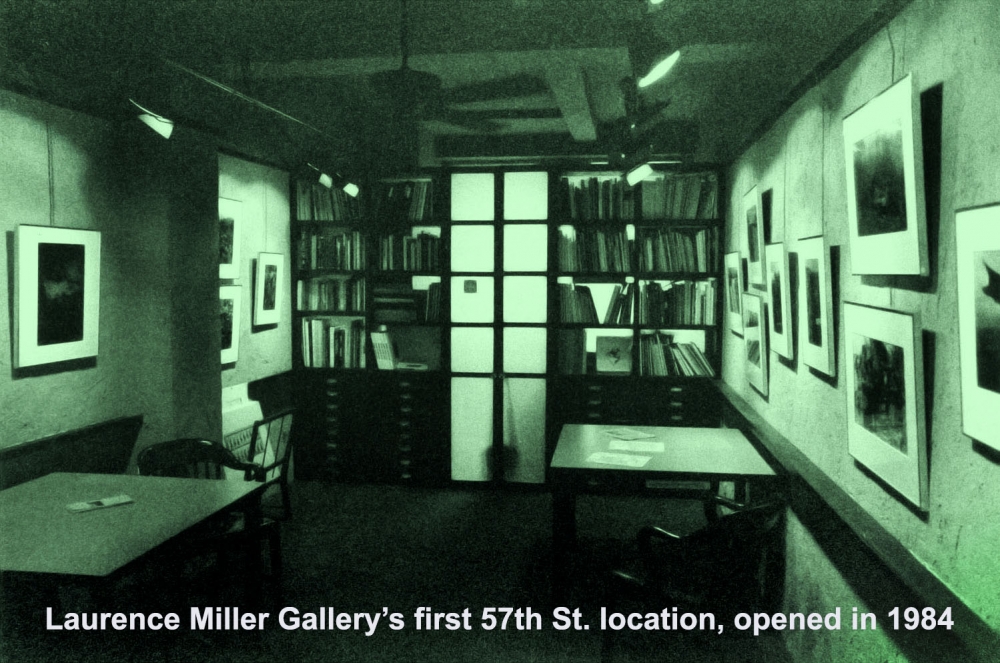 Laurence Miller Gallery's first 57th Street gallery, opened in New York City in 1984.
